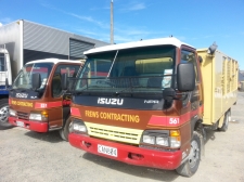 Frews truck transporting equipment