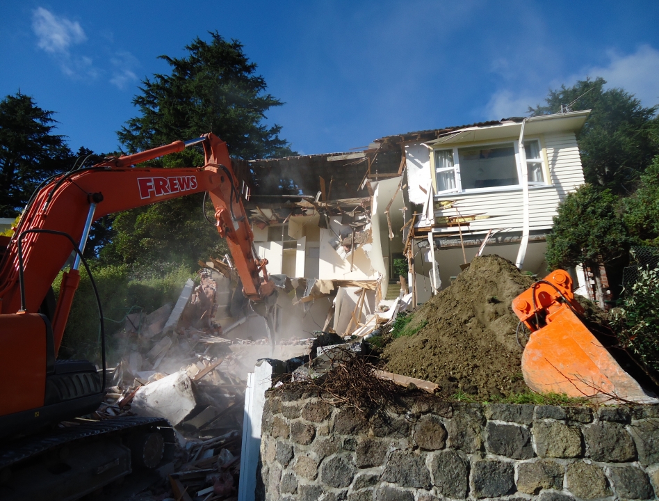 Residential demolition project by Frews