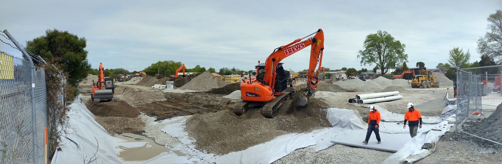 Civil earthworks and site preparation